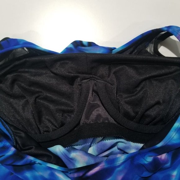 Miraclesuit Ursula Cloud Leopard Tankini Top Size 16 - Picture 8 of 8